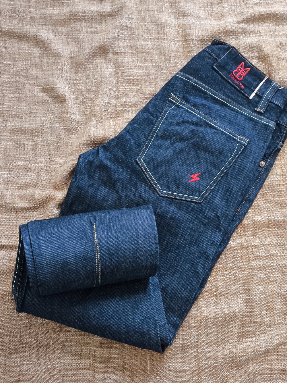 NWOT Mbbcar Selvedge Men's Indigo Blue Japanese Denim Jeans Size 32 x 29